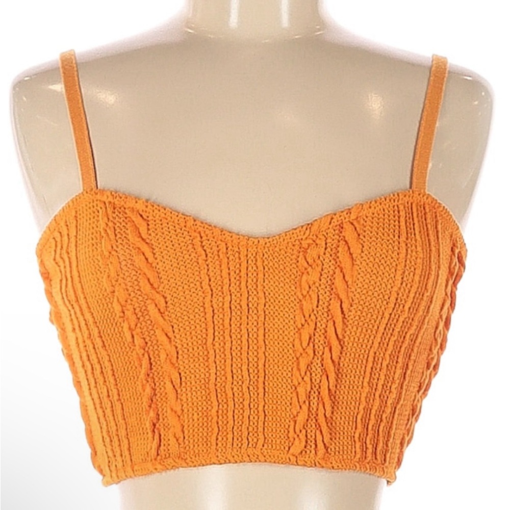 Zara pullover cropped knit sweater tank